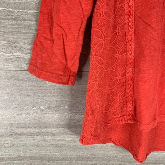 Women’s Lucky Brand Boho 1/4 Button Down Blouse - Picture 3 of 6